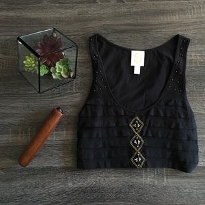 •Anthropologie • Cotton • Bead-Stitching