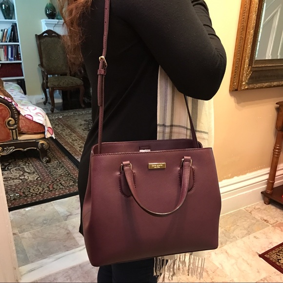 Kate Spade Evangelie Satchel in Mulledwine - Picture 4 of 4