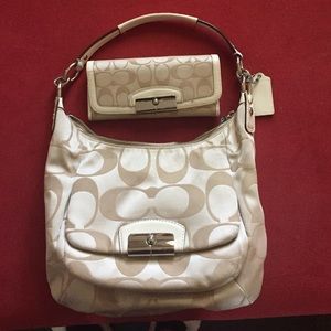 Coach purse and matching wallet