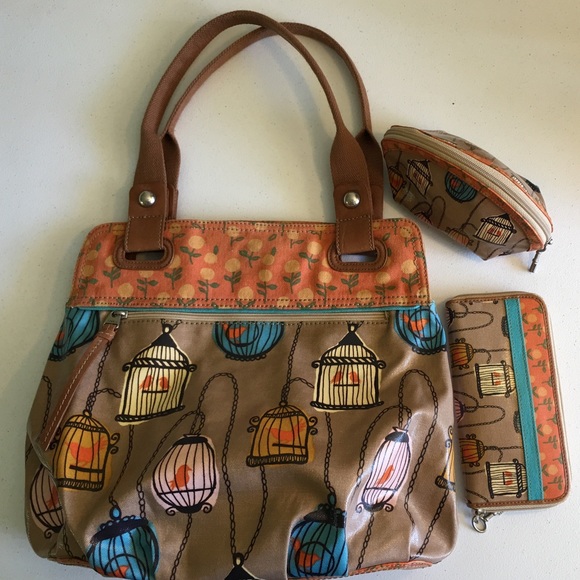 Fossil Bird Cage Purse