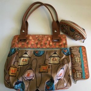 Fossil Bird Cage Purse