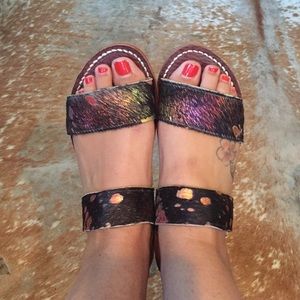 Ilano pony hair sandals