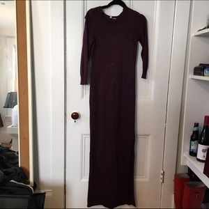 Anthropologie Dresses Moth Floor Length Sweater Dress Xs Poshmark