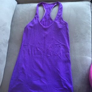 Lululemon purple razor back tank, size 4