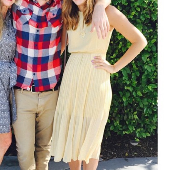 Maison Jules Dresses & Skirts - Yellow midi dress