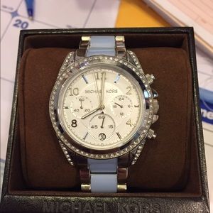 NWT Michael Kors Silver-Tone Blair Watch
