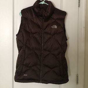 Brown winter vest