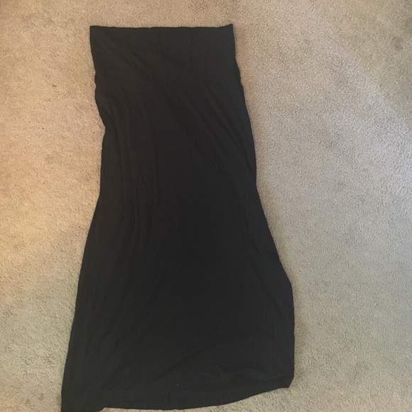 Long black Maternity skirt