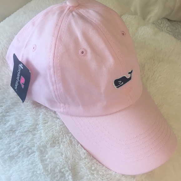 Vineyard vines light pink whale embroidered hat