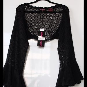 Betsey Johnson Mohair Bambi Shrug Knit Sweater M/L