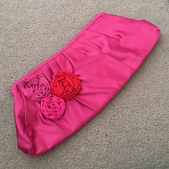 Express satin clutch