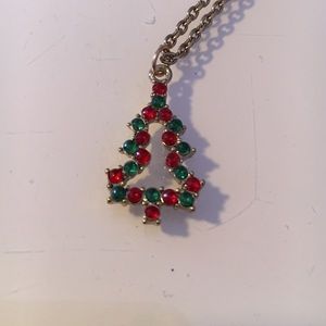 Christmas tree necklace