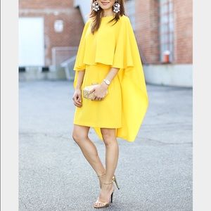 Yellow Zara Cape Dress 💛