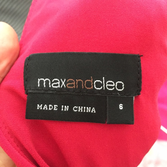 Max n Cleo Red pleated dress. - Picture 3 of 4