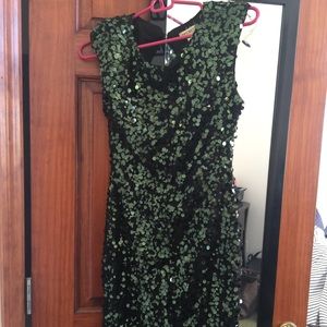 Green sparkle dress