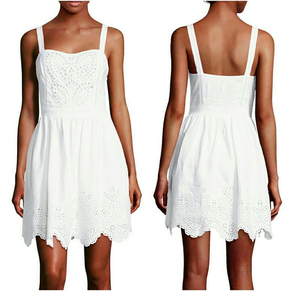 💲89✂NWT Joie White Dress Bridal Rehearsal Label 4 - Picture 4 of 5