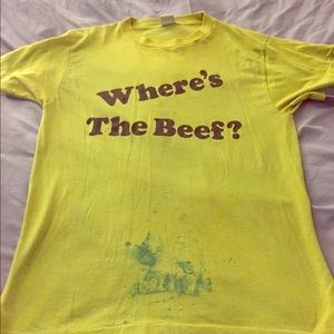 True Vintage Where's The Beef? Shirt from the 80s