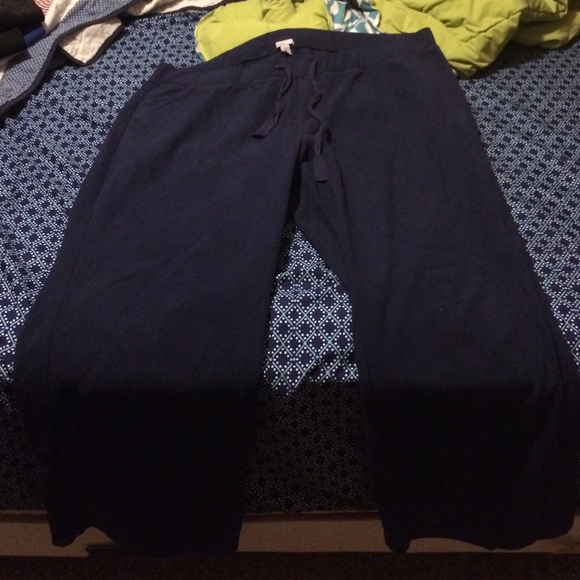 Blue fleece pants