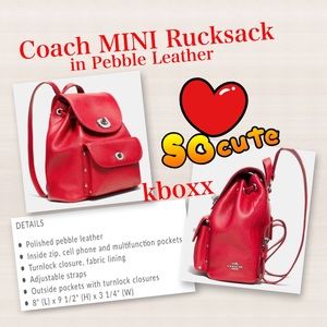 COACH MINI Turn Lock Rucksack
