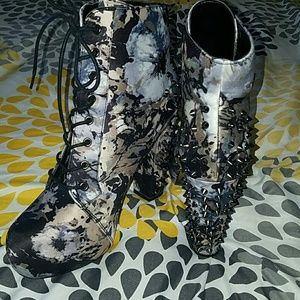 Call it spring spiked heel booties