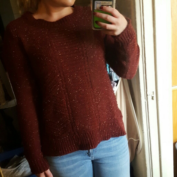 Maroon Hollister Sweater