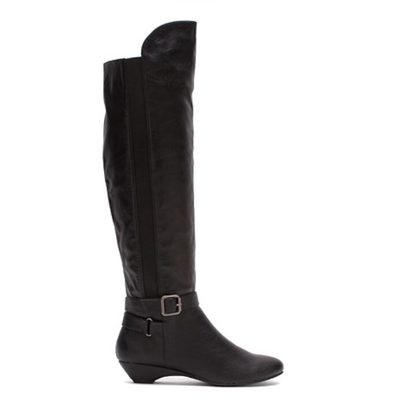 NIB Madden Girl Zilch Over the Knee Black Boots