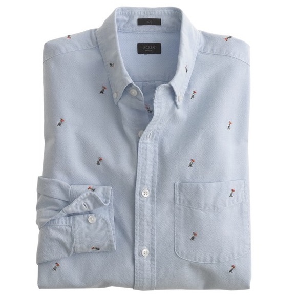 J. Crew Other - J. Crew - Men's Slim Oxford Shirt with Pelicans