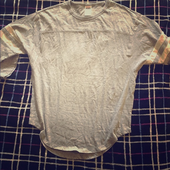 Grey Victoria's Secret T-Shirt.