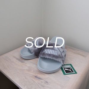 [SOLD] Puma x Fenty Leadcat Faux Fur Slide Sandals