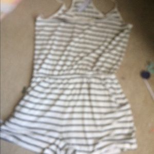 Striped romper