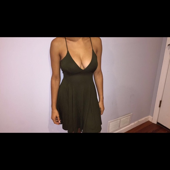 Forest Green Mini Dress