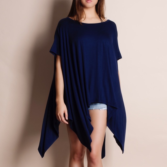 "Chase the Wind" Asymmetrical Tunic Top - Picture 2 of 4