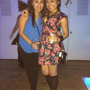 FLORAL CUT-OUT DRESS