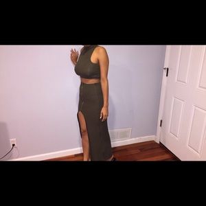 Forest Green Two Piece