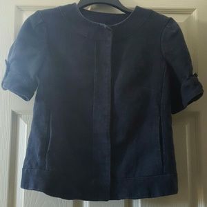 Short sleeve button down business jacket
