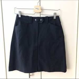 Loft navy cotton skirt