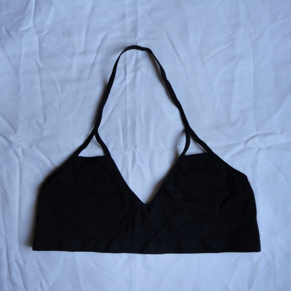 SOLD! Out From Under UO Black Halter Caged Bralette - Picture 2 of 3