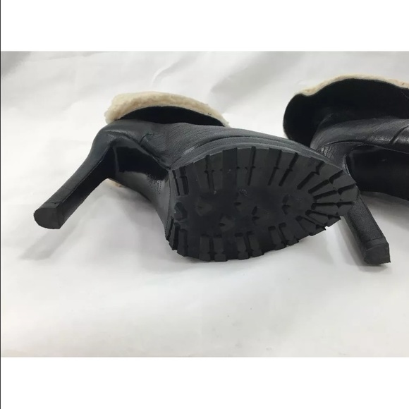 ZARA leather and sheepskin lined Ankle Boots - Picture 2 of 4