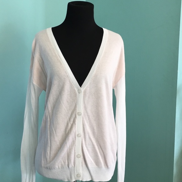 Pale pink and cream sweater