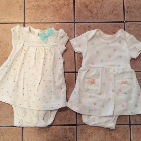 Carters NB Dresses Set of 2