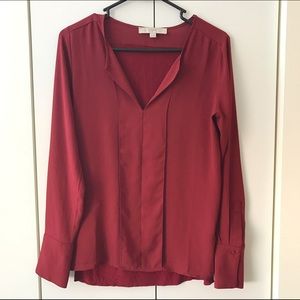Loft wine blouse