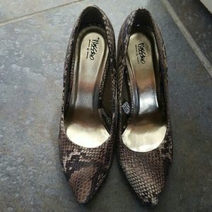 Snakeskin heels