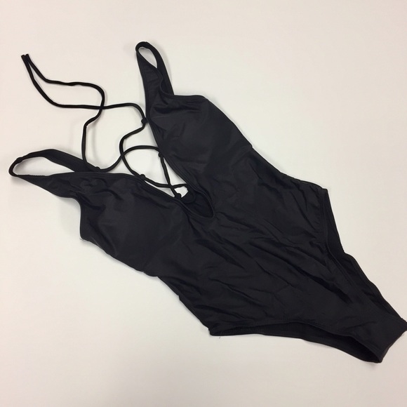 Black swimming suite one piece sw124 - Picture 3 of 4