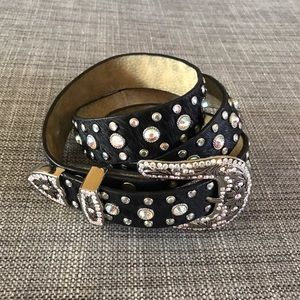 Skea Leather Swarovski Crystal Belt
