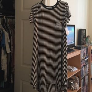 Black and white striped Carly