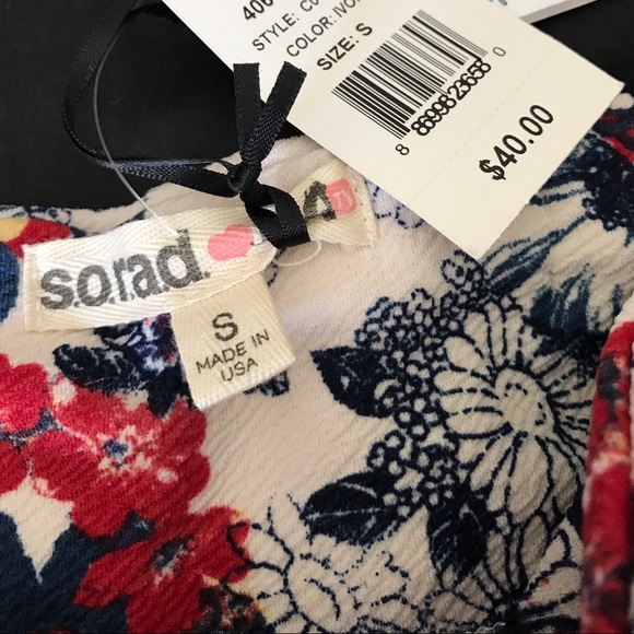 NWT Foral multi color pleated skirt - Picture 3 of 3