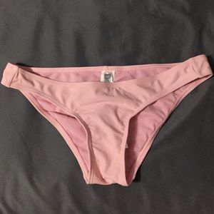 Pink bikini swim bottoms