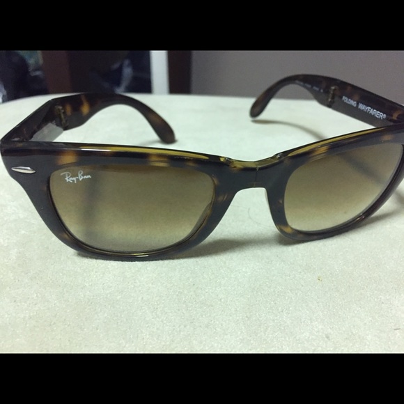 Ray ban folding wayfarer brown