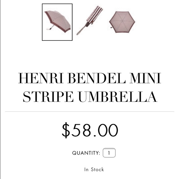 New Henri Bendel umbrella w/ extra 20% off coupon!