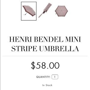 New Henri Bendel umbrella w/ extra 20% off coupon!